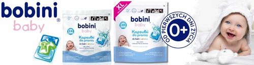 BOBINI Baby Kapsułki do Prania dla Dzieci Hipoalergiczne Białe Kolor 62 szt na Arena.pl