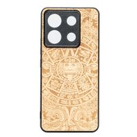 Drewniane Etui Bewood do Xiaomi Redmi Note 13 5G KALENDARZ AZTECKI ANIEGRE
