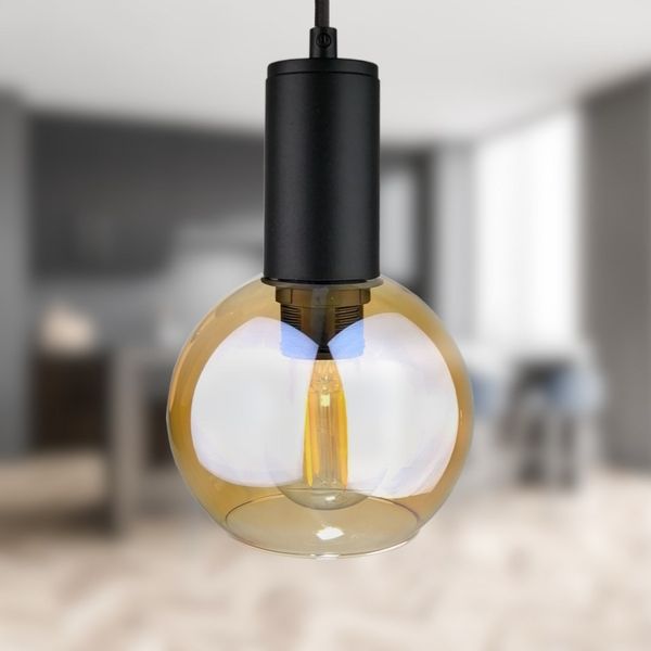 Lampa wisząca 3xE27 JANTAR BLACK zdjęcie 3