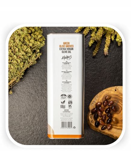 Oliwa z oliwek Extra Virgin Grecka Tradycyjna PDO 5l ŚWIEŻY ZBIÓR 2024/2025 na Arena.pl