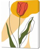 Obraz 70x90cm Przerysowany Tulipan