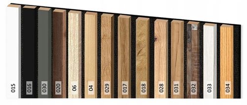 Lamele ścienne na FILCU 55 x 275 cm 3D dąb naturalny, wotan różne kolory na Arena.pl