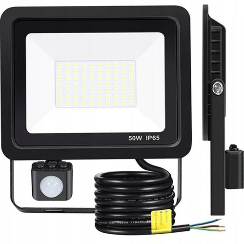 NAŚWIETLACZ HALOGEN LED 50W Z CZUJNIKIEM RUCHU ZMIERZCHU LAMPA na Arena.pl