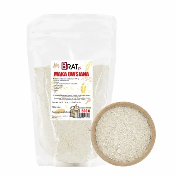 Mąka owsiana 500g zdjęcie 1