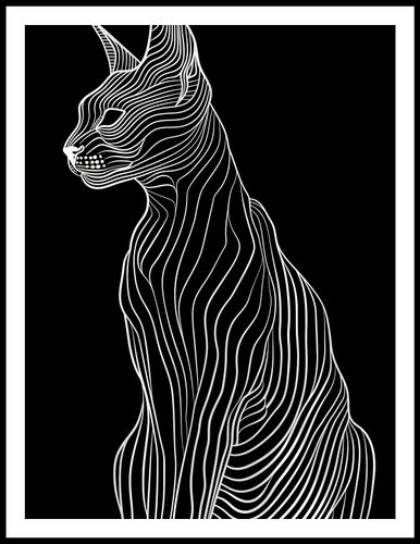 Plakat 60x80cm Minimalny Kontur na Arena.pl