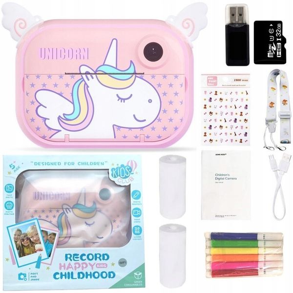 32 GB APARAT DLA DZIECI NATYCHMIASTOWY DRUKARKA+ro zdjęcie 10