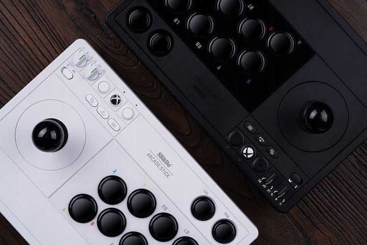 8BitDo Arcade Stick White Joystick Xbox One X|S PC zdjęcie 3