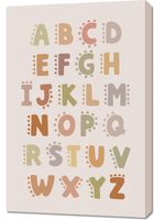 Obraz 60x90cm Wzory dla Dzieci, Dziewczynki i Chłopca - Alfabet