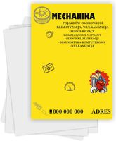 Ulotki A5 reklamowe firmowe 5000szt dużo wzorów MECHANIKA POJAZDÓW
