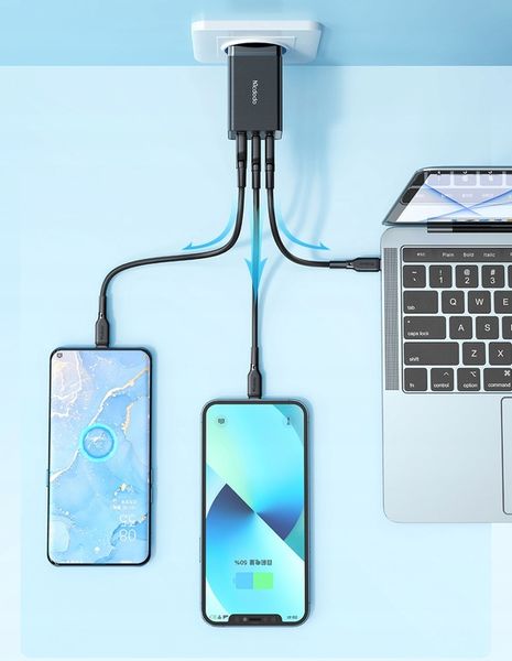 MCDODO GaN 5 PRO SZYBKA ŁADOWARKA USB-C USB-A 65W zdjęcie 3
