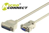 MicroConnect Serial Cable DB9-DB25 3M  F/M