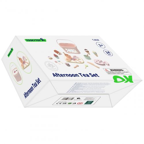 TOOKY TOY Drewniany Zestaw Małego Cukiernika Słodkości do Krojenia na Rzepy w Pudełku Cukiernia Tort Sweet Cake na Arena.pl