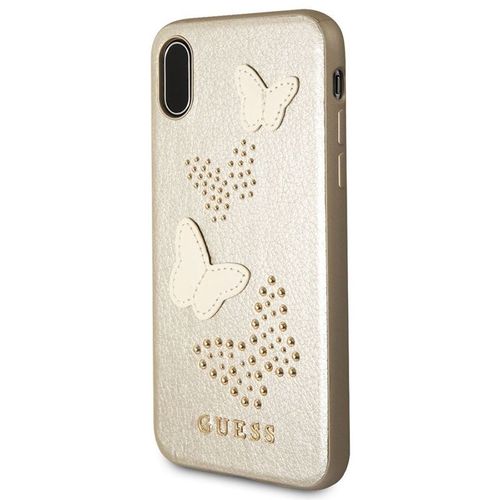 Guess Studs & Sparkles - Etui iPhone X (beżowy) na Arena.pl