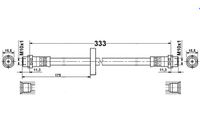 Vwpassat B3 - Zestaw Przewodów Hamulcowych Elastycznych Gumowych
