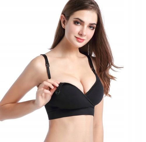 BIUSTONOSZ BEZSZWOWY ZESTAW DO KARMIENIA CIĄŻOWE BEZ FISZBIN MIĘKKIE L na Arena.pl