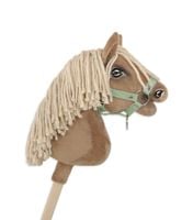 kantar dla konia hobby horse a4 zapinany mały - szałwia