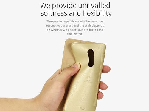 Etui lenuo xiaomi redmi note 4 (MediaTek) flip case brązowe - Brązowy na Arena.pl