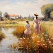 Plakat 100x100cm Wiejskie Połączenie
