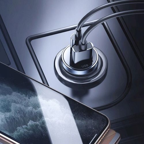 Szybka ładowarka samochodowa POLION USB-A USB-C 35W QC3.0 PD 3A Lightning na Arena.pl