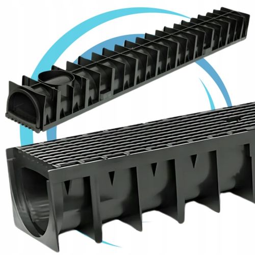 Odwodnienie liniowe korytko A15 100 cm ForU70 odpływ tworzywo AXHELL na Arena.pl