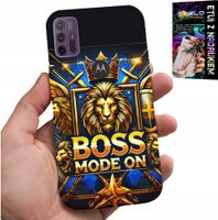 ETUI DO MOTOROLA MOTO G10 / G30 - BOSS LEW Z KORONĄ NA TARCZY CASE + FOLIA
