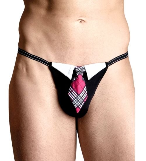 Stringi męskie z krawatem S-L zdjęcie 1