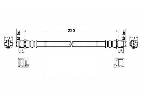 Opel Zafira A Tył Tarcze Zestaw Przewodów Hamulcowych Elastycznych Gumowych na Arena.pl