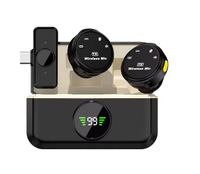 ZESTAW MIKROFONÓW bezprzewodowych Krawatowy do telefonu USB C do nagrywania