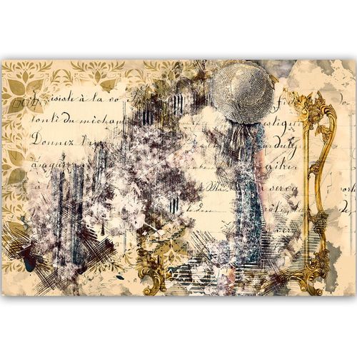 Deco Panel, Kobieta przed lustrem abstrakcja 90x60 na Arena.pl