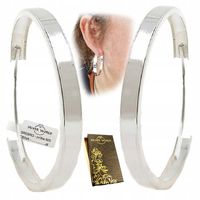 KOLCZYKI SREBRNE 925 WISZĄCE KÓŁKA SREBRO DAMSKIE OKAZAŁE 40mm + GRATIS