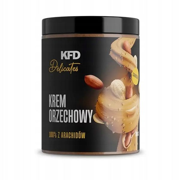 KFD Krem Orzechowy z Arachidów 100% 1000g Crunchy zdjęcie 1