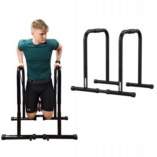 Poręcze do dipów ćwiczeń pompek, dipy treningowe WYSOKIE 90cm STABILNE na Arena.pl