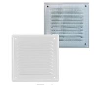 kratka metalowa skośna z siatką 14*14cm biała - rx 02-717