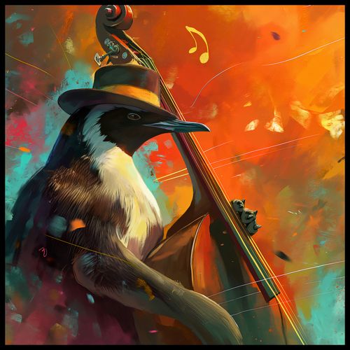 Plakat 100x100cm Pingwinia Nuta na Arena.pl