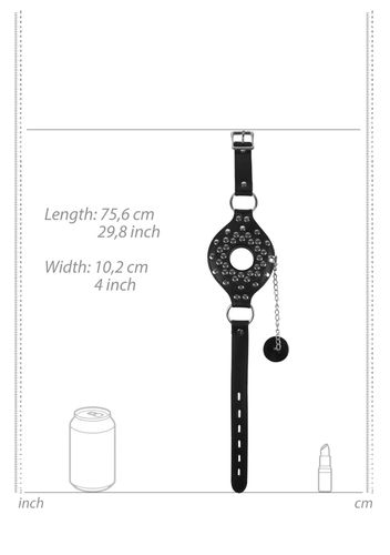 open mouth gag with plug stopper   black na Arena.pl