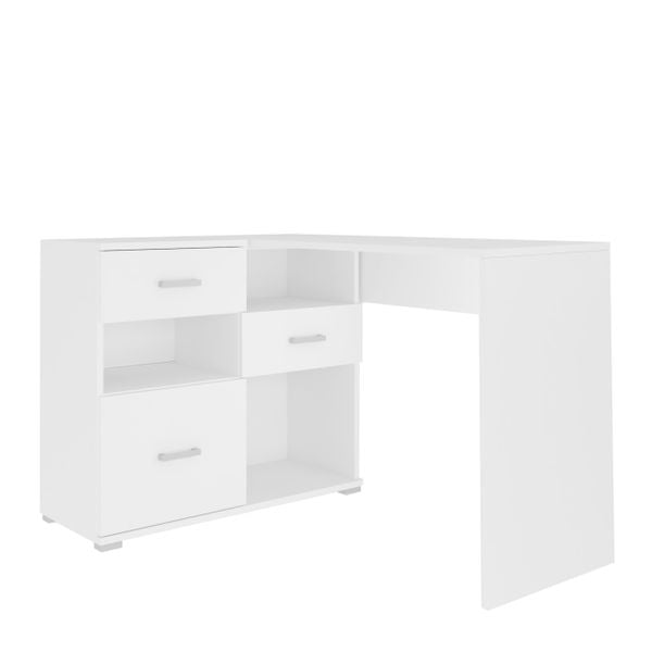 Biurko narożne ABS N4 białe zdjęcie 3