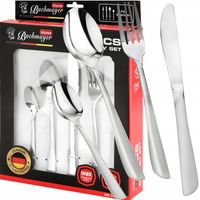 BACHMAYER SZTUĆCE KOMPLET ZESTAW SZTUĆCÓW STALOWYCH 24EL SERWIS NA 6 OSÓB