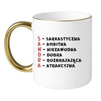 KUBEK Z IMIENIEM "SANDRA"