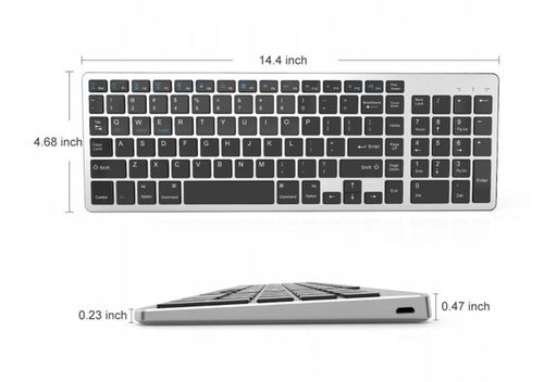 BEZPRZEWODOWA KLAWIATURA BLUETOOTH MAC WINDOWS iOS na Arena.pl