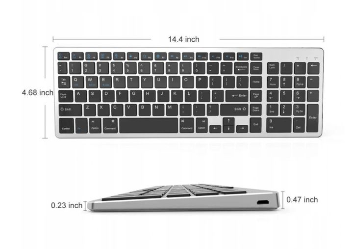 BEZPRZEWODOWA KLAWIATURA BLUETOOTH MAC WINDOWS iOS zdjęcie 3