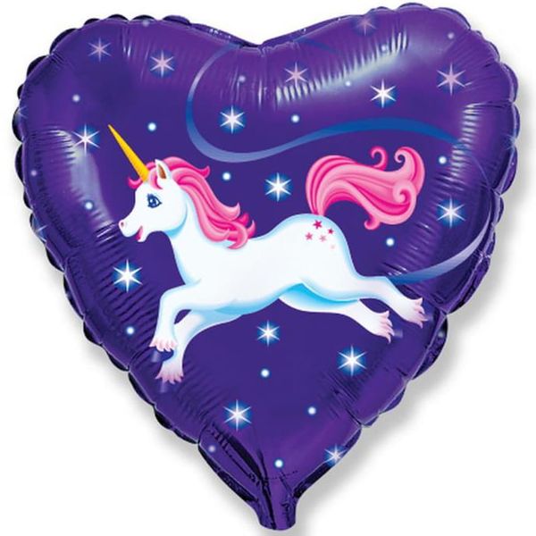 Balon foliowy 45cm - Jednorożec latający zdjęcie 1
