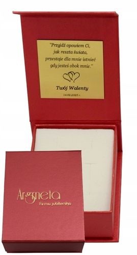 Łańcuszek Srebrny Damski Corda z Medalikiem Serduszko pr 925 Grawer Gratis na Arena.pl