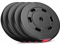 Zestaw obciążeń bitumicznych 40kg do hantli sztang gryfu ścięte 4x10kg