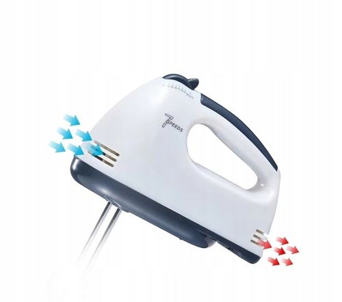 MIKSER RĘCZNY ROBOT KUCHENNY 7 PRĘDKOŚCI + 4 KOŃCÓWKI ZESTAW MOCNY na Arena.pl