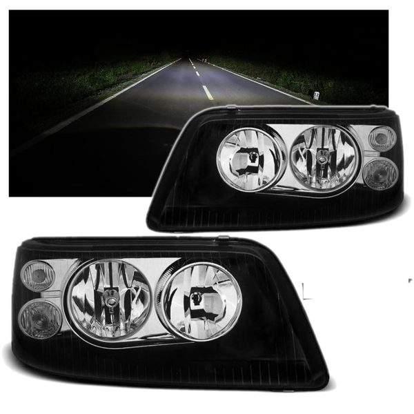 Nowe Lampy Reflektory Do VW T5 Od 2003 Do 2009 BLACK DEPO SILNICZKI GRATIS zdjęcie 3