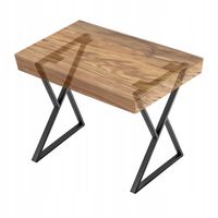 2x Kadax Nogi Do Stołu Metalowe Biurko Loft "Klepsydra" Industrial 60X75 cm