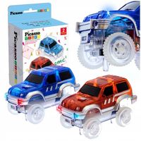2x auto autko LED do torów magnetycznych klocki magnetyczne tor samochodowy