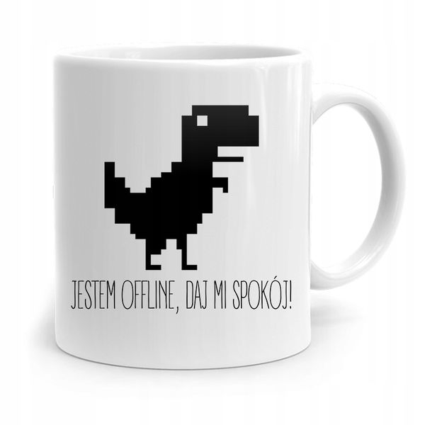 Kubek Informatyka Programisty Jestem Offline Z Nadrukiem Ze Zdjęciem zdjęcie 1