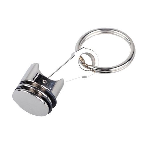 Brelok metalowy Piston, srebrny na Arena.pl