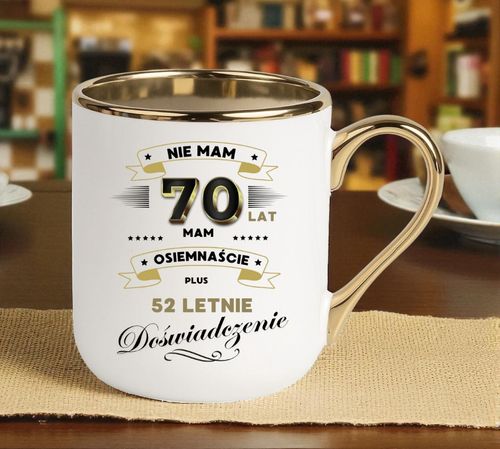 Kubek PREMIUM prezent na URODZINY 70 LAT oryginalny upominek z dedykacją na Arena.pl
